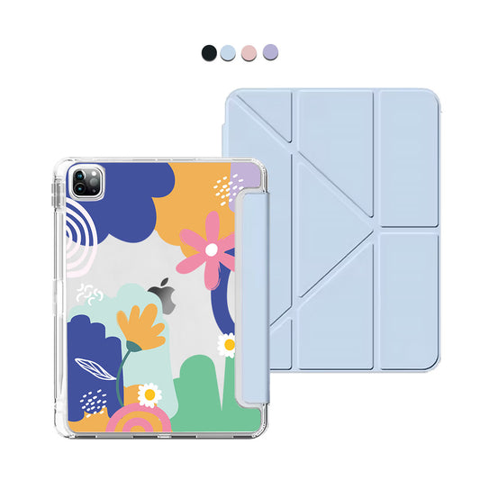 iPad Y-Fold Flip Cover - Abstract Flower 1.0