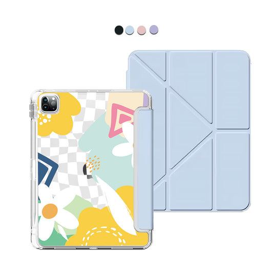 iPad Y-Fold Flip Cover - Abstract Flower 2.0