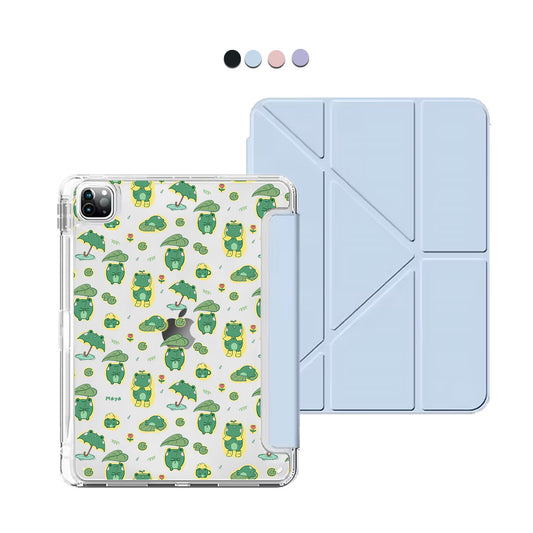 iPad / Android Tab Y-Fold Flip Cover - Happy Rain
