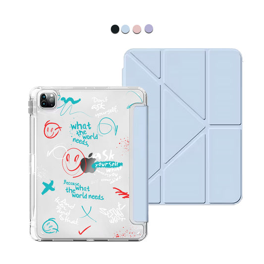 iPad / Android Tab Y-Fold Flip Cover - Graffiti 2.0