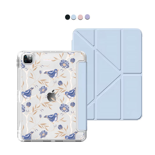 iPad / Android Tab Y-Fold Flip Cover - Lovebird 12.0