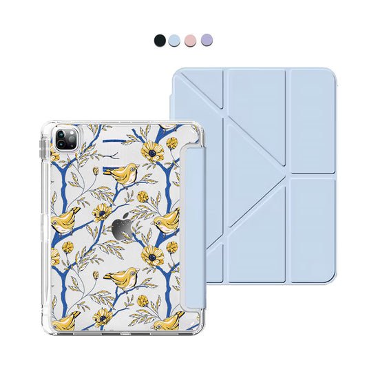 iPad / Android Tab Y-Fold Flip Cover - Lovebird 16.0