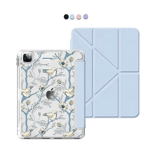 iPad / Android Tab Y-Fold Flip Cover - Lovebird 9.0