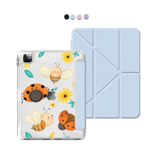 iPad / Android Tab Y-Fold Flip Cover - Lady Bug & Bee