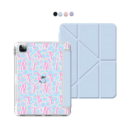 iPad / Android Tab Y-Fold Flip Cover - CUSTOM MONOGRAM 3.0 Leopard 6.0