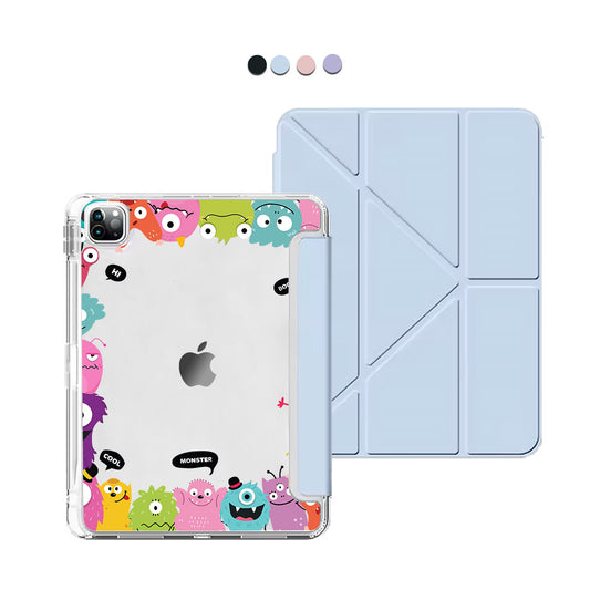 iPad / Android Tab Y-Fold Flip Cover - Little Monster