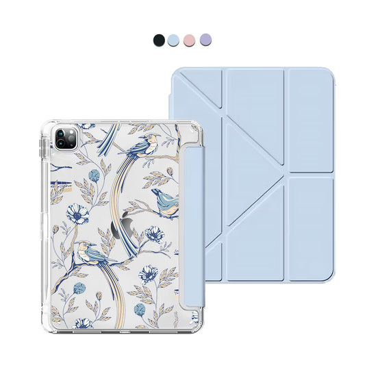 iPad / Android Tab Y-Fold Flip Cover - Lovebird 5.0
