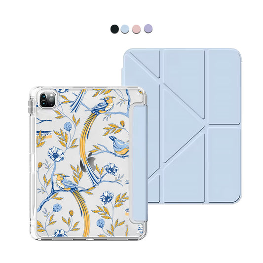 iPad / Android Tab Y-Fold Flip Cover - Lovebird 7.0