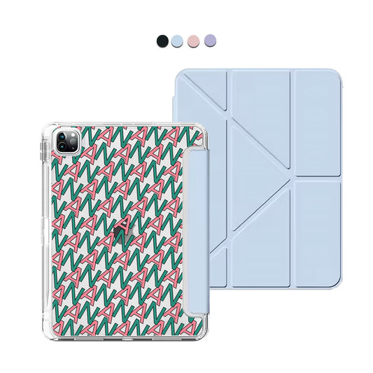 iPad / Android Tab Y-Fold Flip Cover - CUSTOM MONOGRAM 3.0 Initial 7.0
