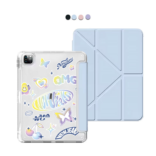 iPad / Android Tab Y-Fold Flip Cover - New Jeans OMG 1.0