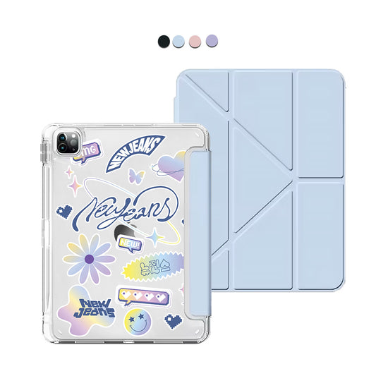 iPad / Android Tab Y-Fold Flip Cover - New Jeans OMG 2.0
