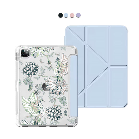 iPad / Android Tab Y-Fold Flip Cover - Peacock 4.0