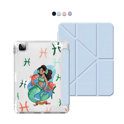 iPad / Android Tab Y-Fold Flip Cover - Pisces