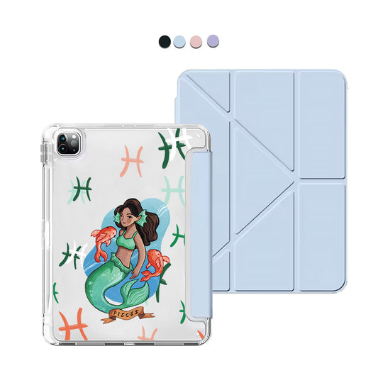 iPad / Android Tab Y-Fold Flip Cover - Pisces