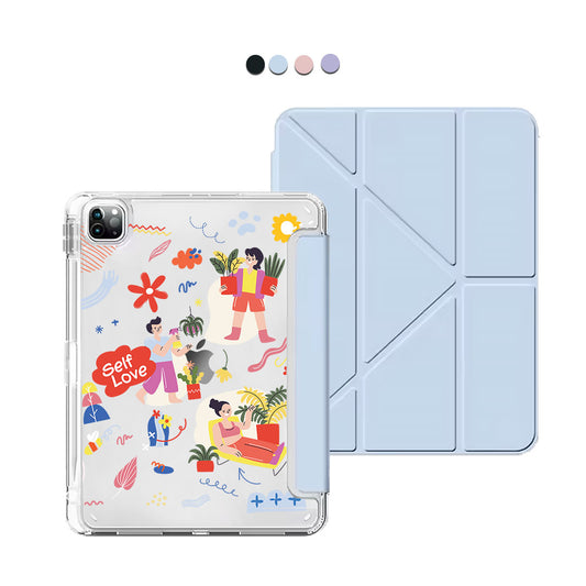 iPad / Android Tab Y-Fold Flip Cover - Self Love Sticker Pack 1.0