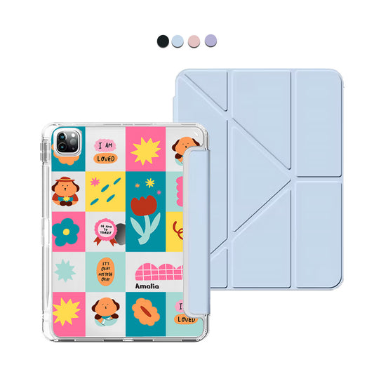 iPad / Android Tab Y-Fold Flip Cover - Selflove Cubicle
