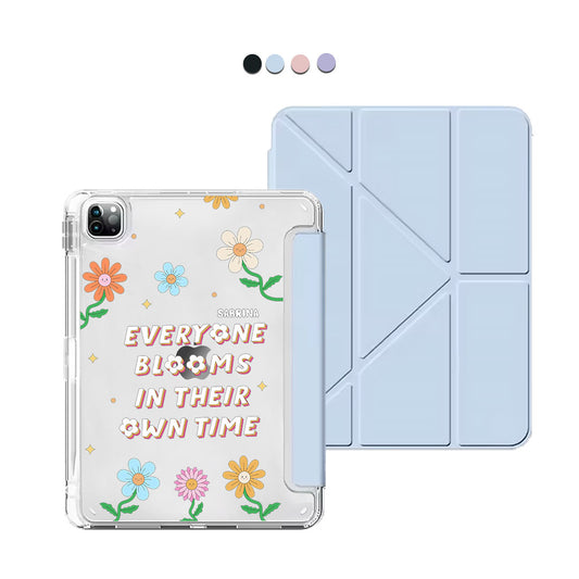 iPad / Android Tab Y-Fold Flip Cover - Blooms