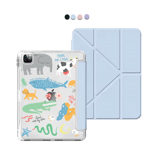 iPad / Android Tab Y-Fold Flip Cover - Equality