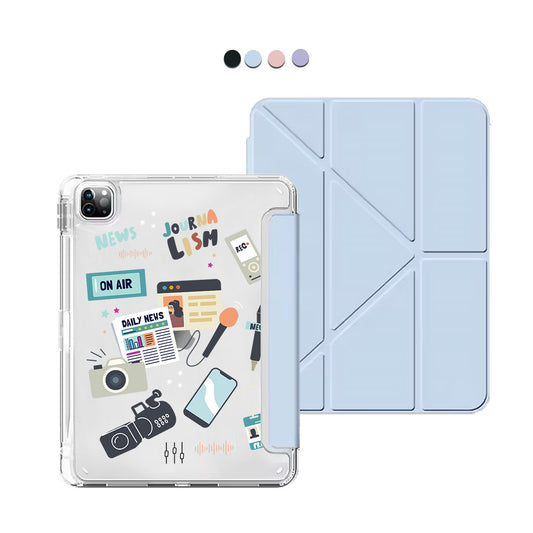 iPad / Android Tab Y-Fold Flip Cover - Journalism