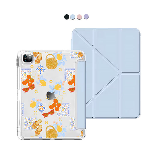 iPad / Android Tab Y-Fold Flip Cover - Santorini