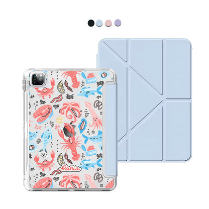 iPad / Android Tab Y-Fold Flip Cover - Seafood 2.0