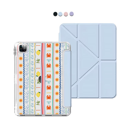 iPad / Android Tab Y-Fold Flip Cover - Seaside opulence 2.0