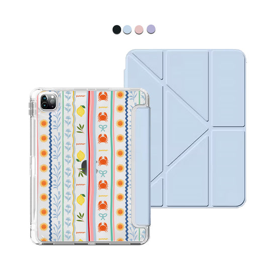 iPad / Android Tab Y-Fold Flip Cover - Seaside opulence 2.0