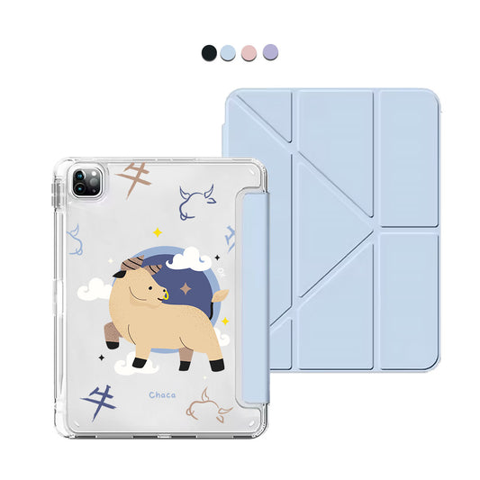 iPad / Android Tab Y-Fold Flip Cover - Ox (Chinese Zodiac / Shio)
