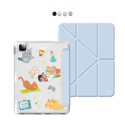 iPad / Android Tab Y-Fold Flip Cover - Stay Home