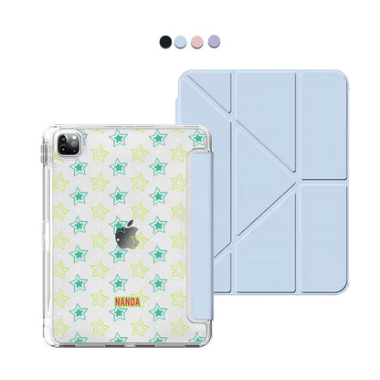 iPad / Android Tab Y-Fold Flip Cover - Twinkle stars