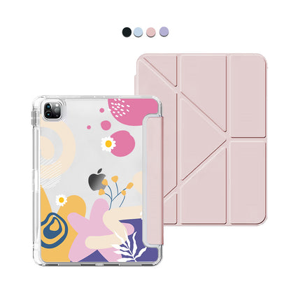 iPad Y-Fold Flip Cover - Abstract Flower 3.0