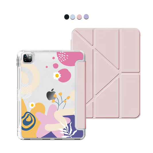 iPad Y-Fold Flip Cover - Abstract Flower 3.0