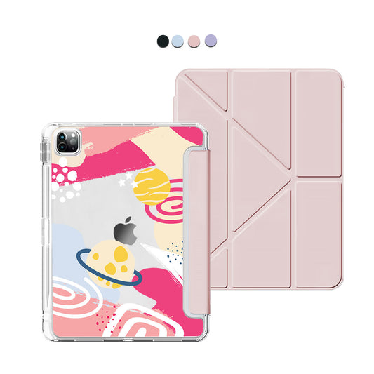 iPad / Android Tab Y-Fold Flip Cover - Abstract Planet 1.0