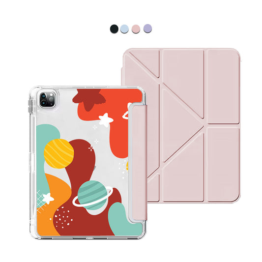 iPad / Android Tab Y-Fold Flip Cover - Abstract Planet 2.0