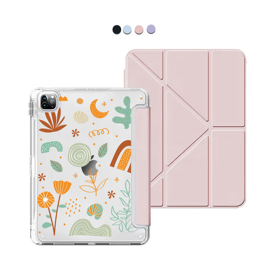 iPad / Android Tab Y-Fold Flip Cover - Autumn Botanical