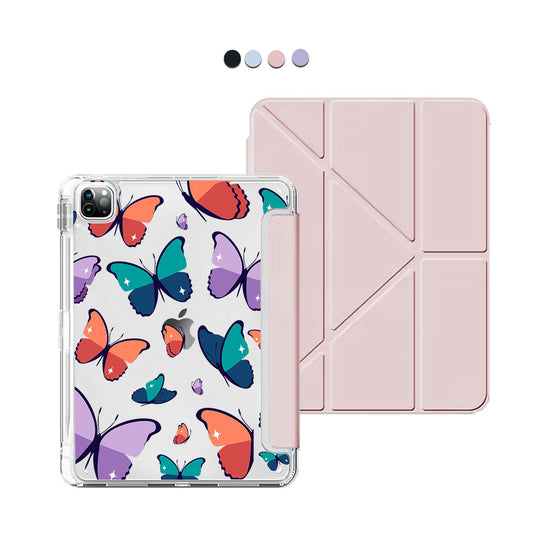 iPad / Android Tab Y-Fold Flip Cover - Butterfly