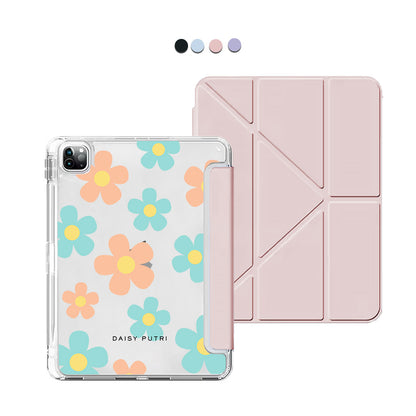 iPad / Android Tab Y-Fold Flip Cover - Daisy Daze