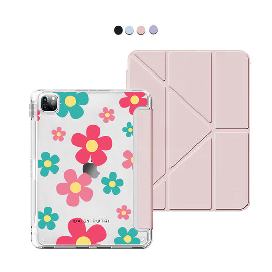 iPad / Android Tab Y-Fold Flip Cover - Daisy Delight 2.0