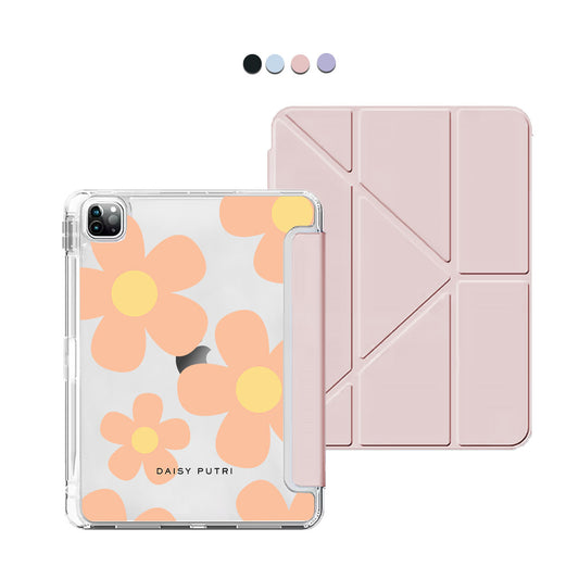 iPad / Android Tab Y-Fold Flip Cover - Daisy Love