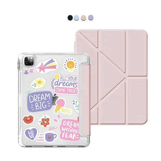 iPad / Android Tab Y-Fold Flip Cover - Dream Sticker Pack