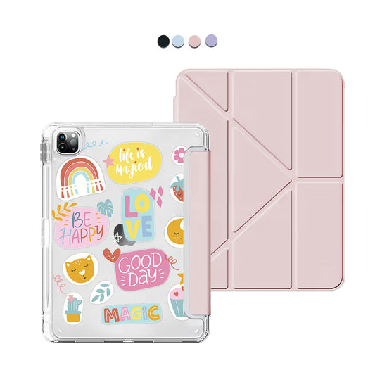 iPad / Android Tab Y-Fold Flip Cover - Good Day 1.0