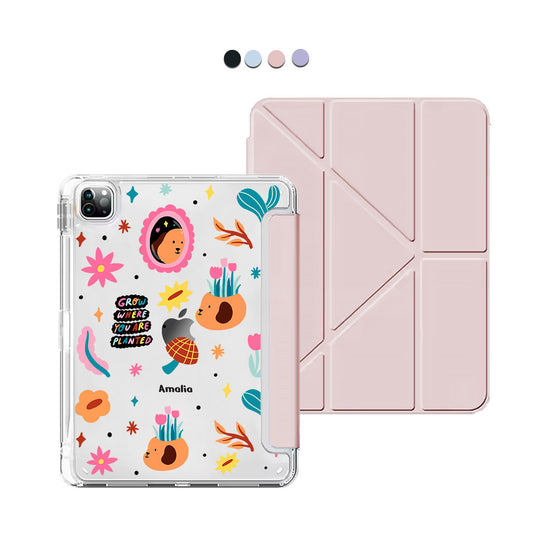 iPad / Android Tab Y-Fold Flip Cover - Grow and Bloom