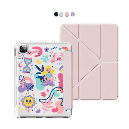 iPad / Android Tab Y-Fold Flip Cover - Heather