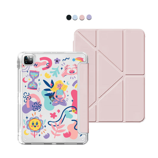 iPad / Android Tab Y-Fold Flip Cover - Heather
