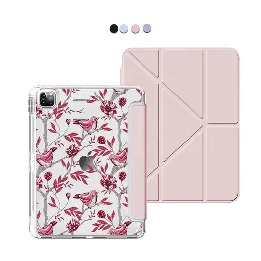 iPad / Android Tab Y-Fold Flip Cover - Lovebird 11.0