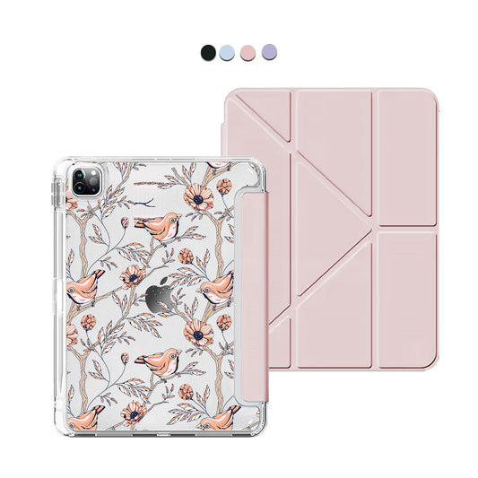iPad / Android Tab Y-Fold Flip Cover - Lovebird 13.0