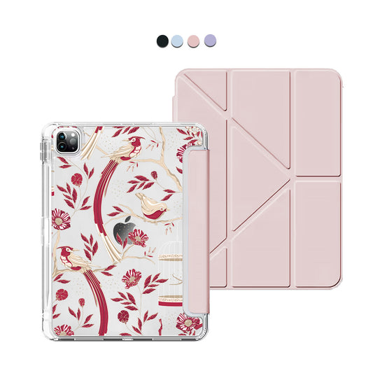 iPad / Android Tab Y-Fold Flip Cover - Lovebird 8.0