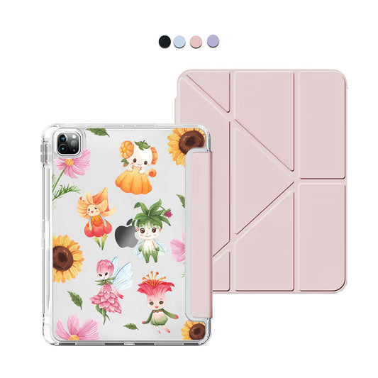 iPad / Android Tab Y-Fold Flip Cover - Magical Garden