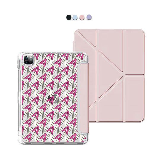 iPad / Android Tab Y-Fold Flip Cover - CUSTOM MONOGRAM 3.0 Initial 6.0