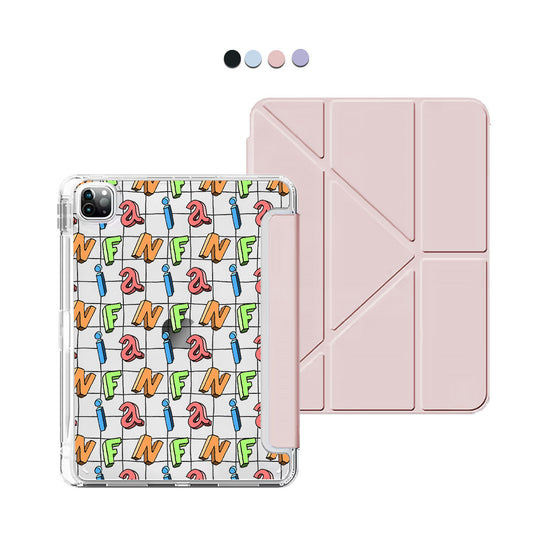 iPad / Android Tab Y-Fold Flip Cover - CUSTOM MONOGRAM 3.0 Playful